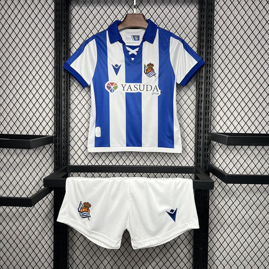 Real Sociedad 2024/25 Home Kids Kit Jersey