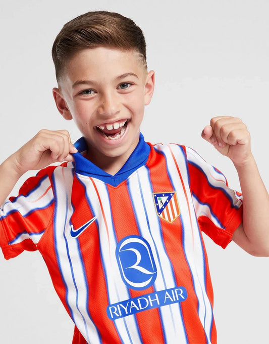 Atlético Madrid 2024/25 Home Kids Kit Jersey