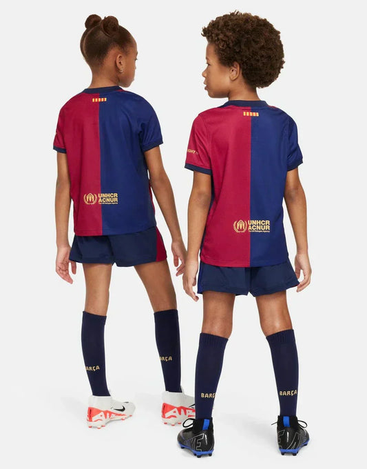 Barcelona 2024/25 Home Kids Kit Jersey
