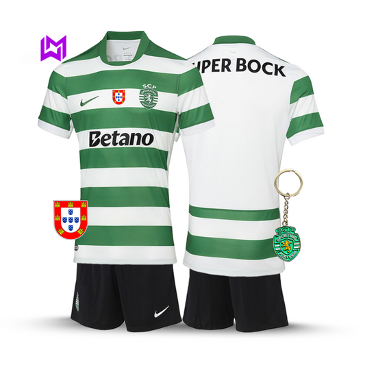 Sporting 2025/26 Home Kids Kit