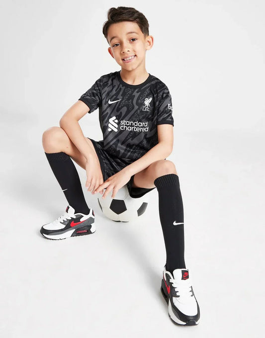 Kids Liverpool Home Goalkeeper Kit 2024/25 Jersey