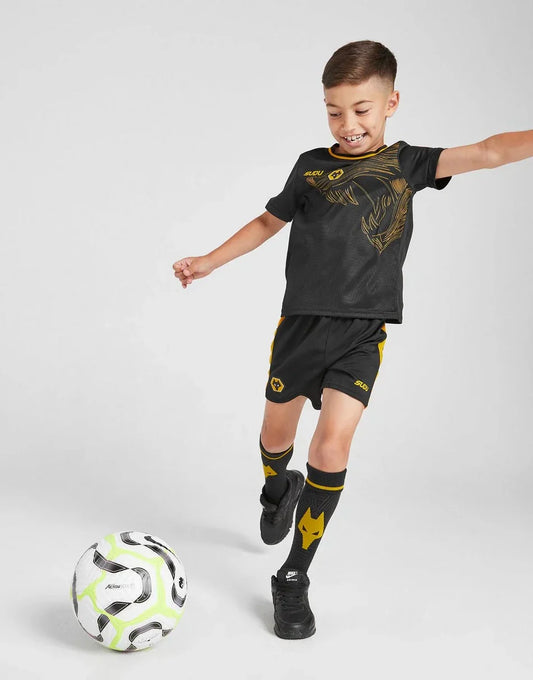 Wolverhampton Wanderers 2024/25 Away Kids Kit Jersey