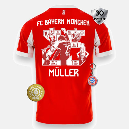 Bayern Munich 2025/26 Home Jersey - Müller Special Edition