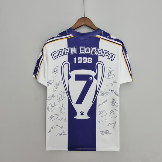 Real Madrid Retro Champions League Commemorative Edition Jersey 1997/98
