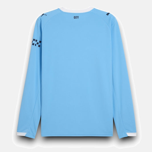 Manchester City Player 2025/26 Home Jersey Long Sleeve