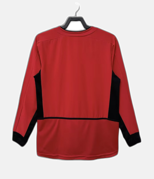 Manchester United 2002/04 Home Jersey - Long Sleeve Retro Version