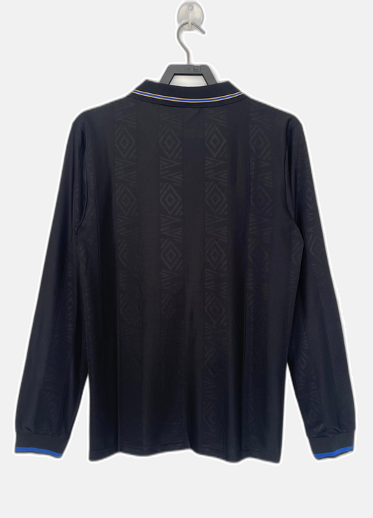Manchester United 1993/94 Black Jersey - Long Sleeve Retro Version