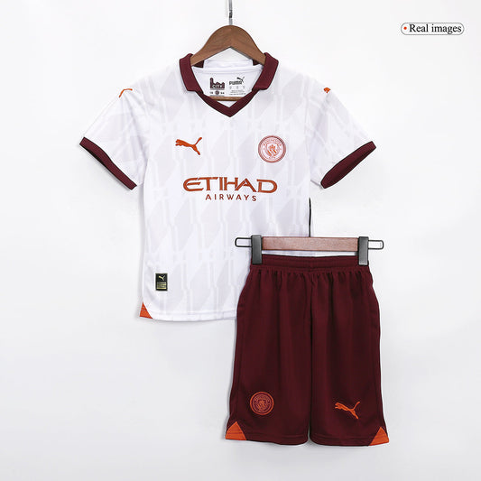 Manchester City 2023/24 Away Kids Kit Jersey