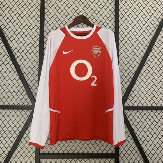 Arsenal 2002/04 Home Retro Jersey - Long Sleeve