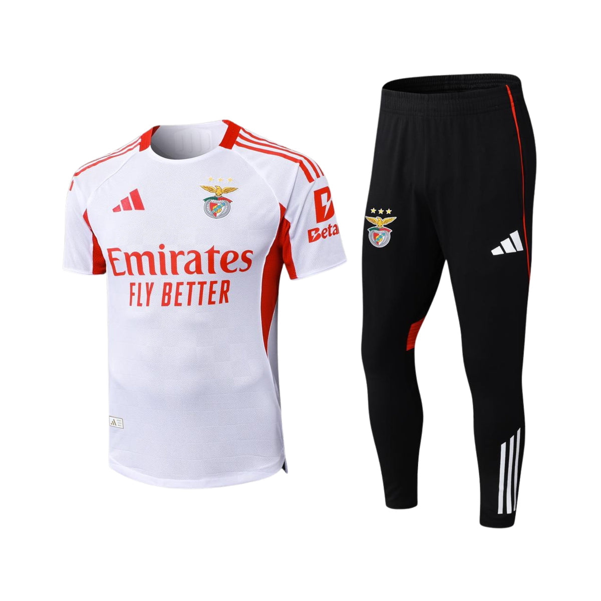 Benfica 2025/26 Conjunto calça e White Jersey
