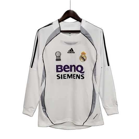 Real Madrid 2006/07 Home Jersey – Long Sleeve – Retro Version