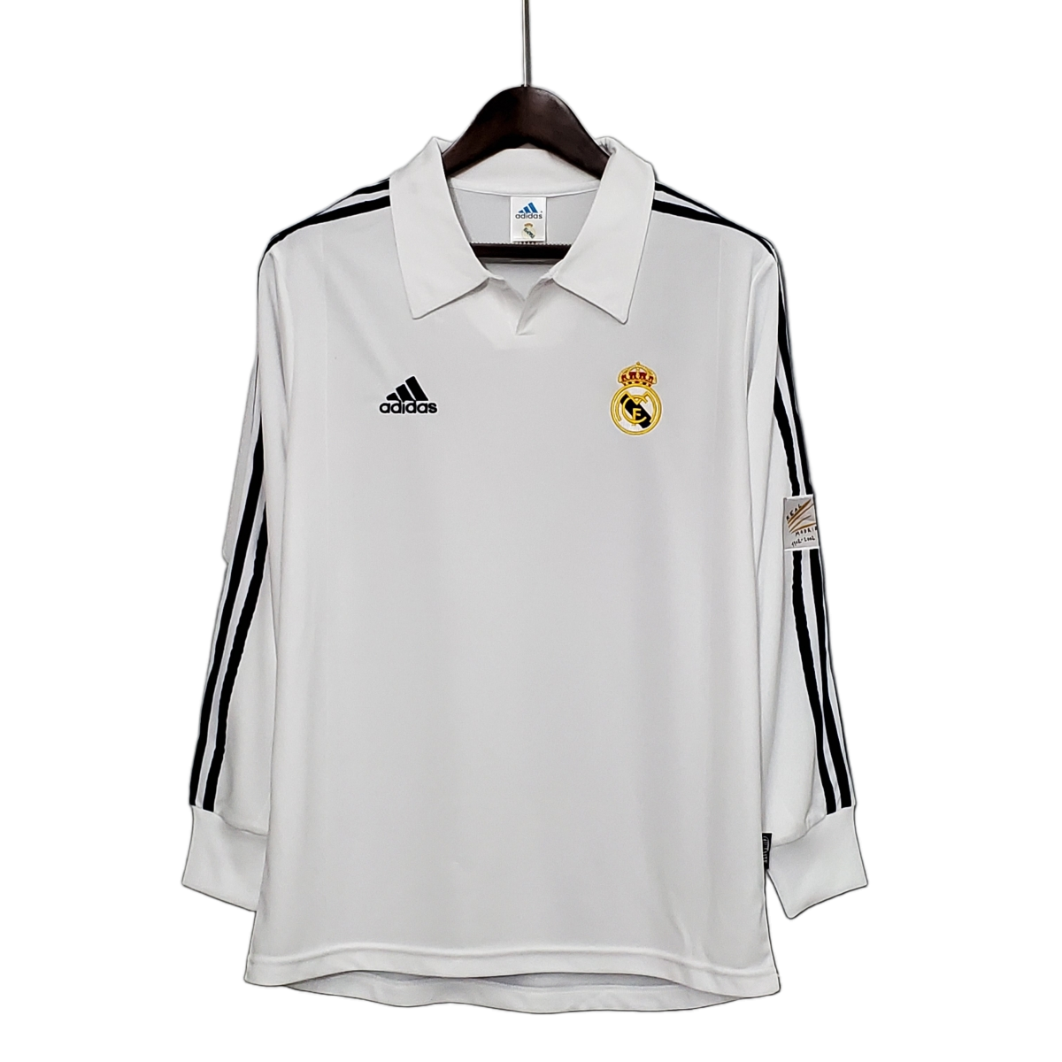 Real Madrid 2001/02 Home Jersey – Long Sleeve – Retro Version