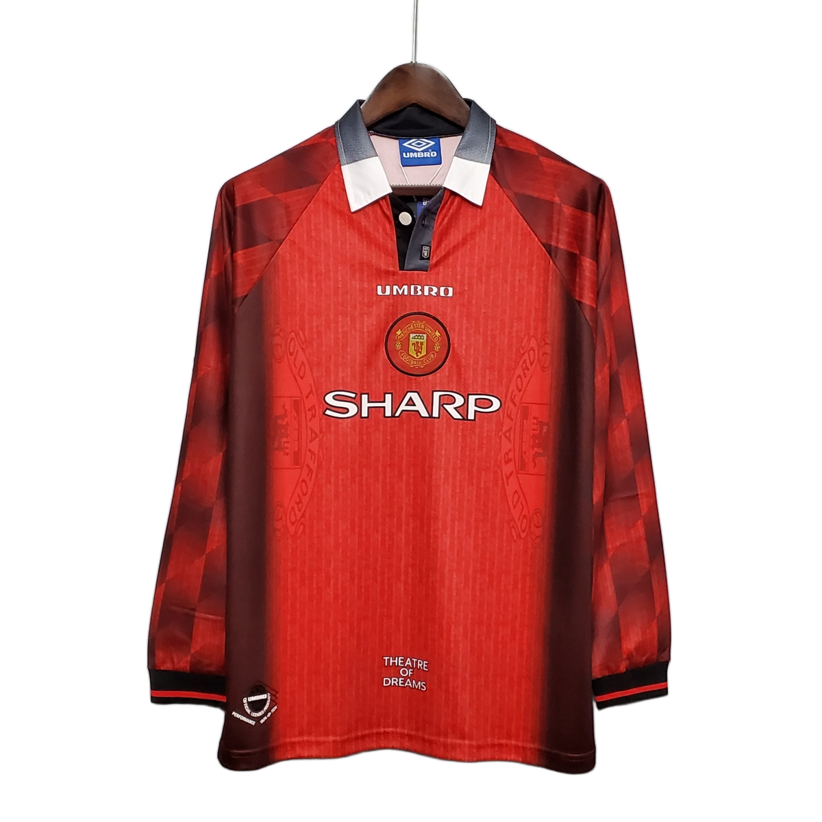Manchester United 1996/97 Home Jersey – Long Sleeve – Retro Version