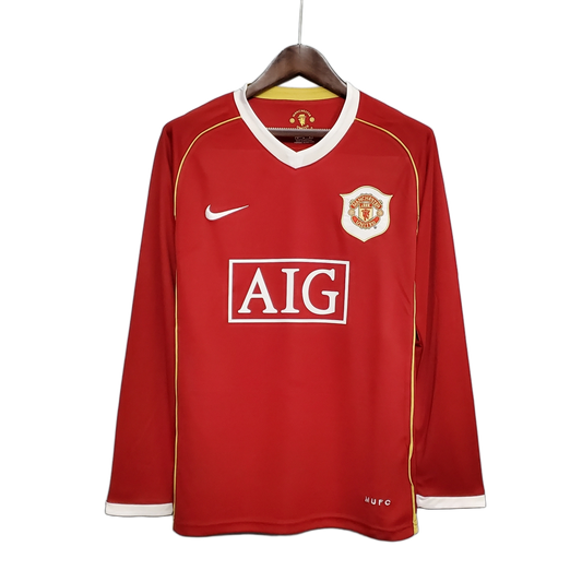 Manchester United 2006/07 Home Jersey – Long Sleeve – Retro Version