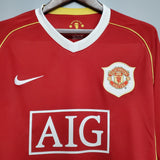 Manchester United 2006/07 Home Jersey – Long Sleeve – Retro Version