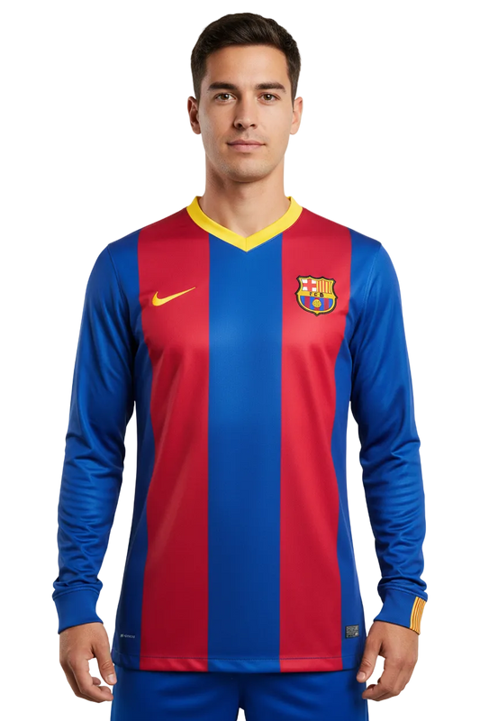 FC Barcelona 2006/07 Home Jersey – Long Sleeve – Retro Version