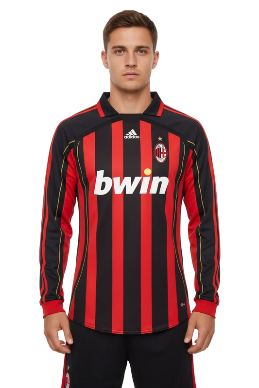 AC Milan 2006/07 Home Jersey – Long Sleeve – Retro Version