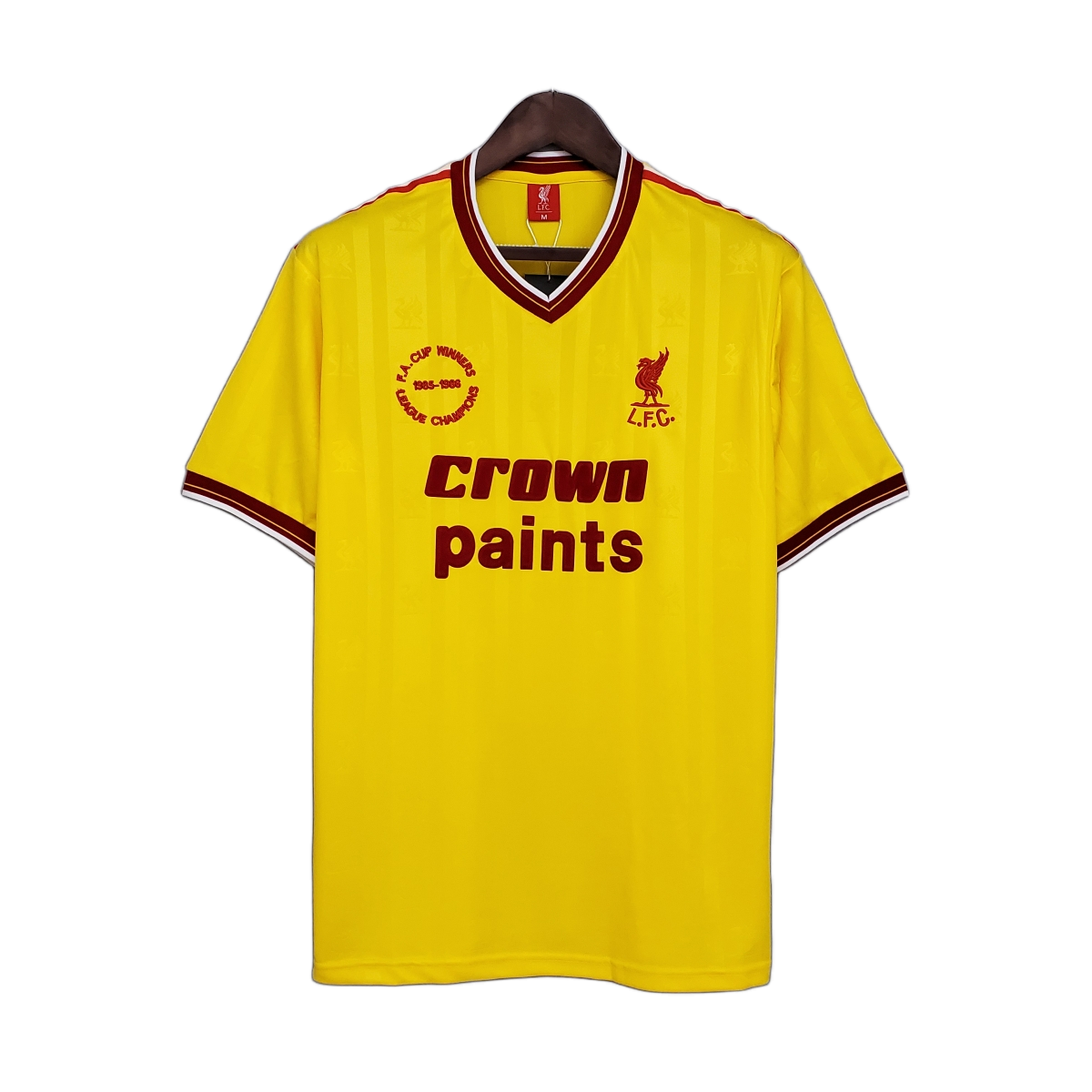Liverpool 1985/86 Away Jersey – Retro Version – Yellow