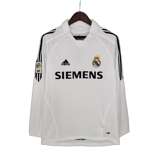 Real Madrid 2005/06 Home Jersey – Long Sleeve – Retro Version