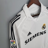 Real Madrid 2005/06 Home Jersey – Long Sleeve – Retro Version