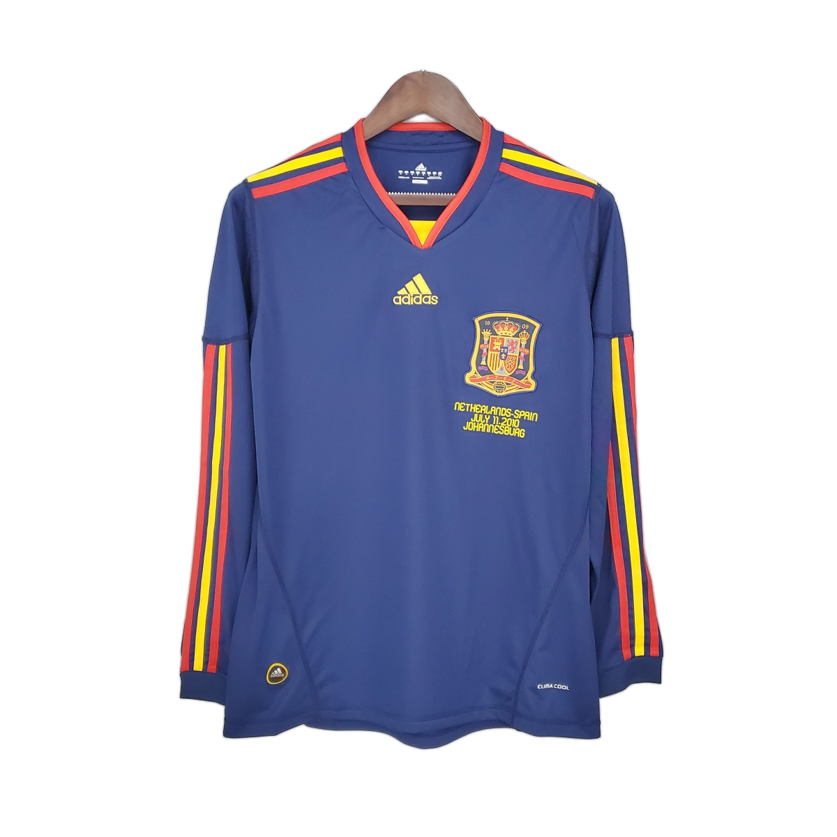 Spain 2010 Away Jersey – Long Sleeve – Retro Version