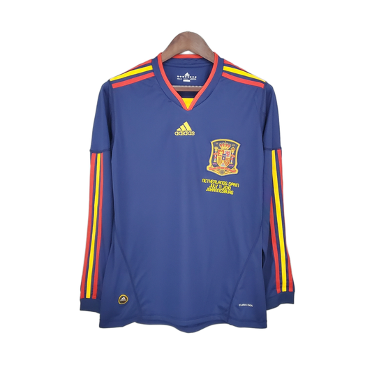 Spain 2010 Away Jersey – Long Sleeve – Retro Version