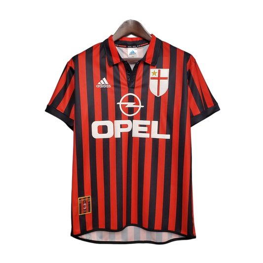 AC Milan 1999/00 Home Jersey – Retro Version