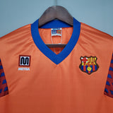 FC Barcelona 1989/92 Away Jersey – Retro Version – Orange