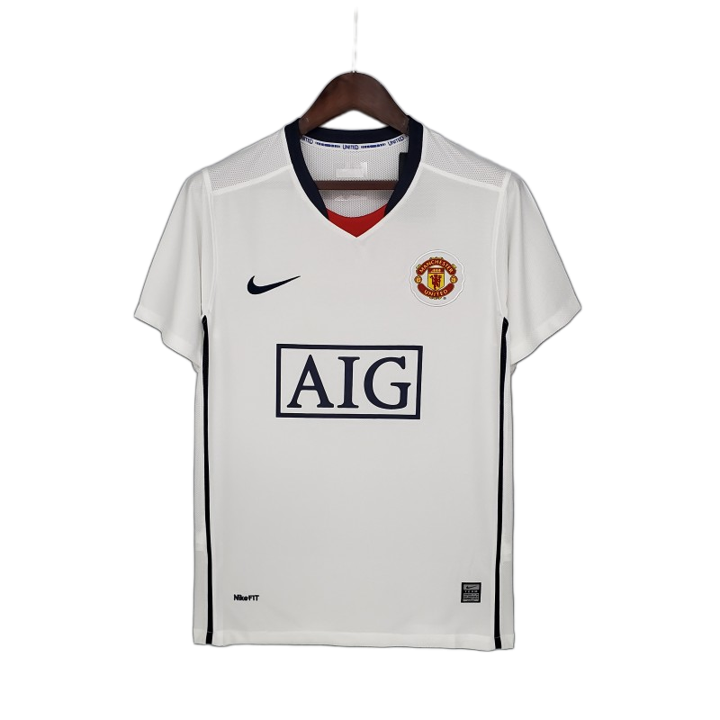 Manchester United 2008/09 Away Jersey – Retro Version – Special Edition – White