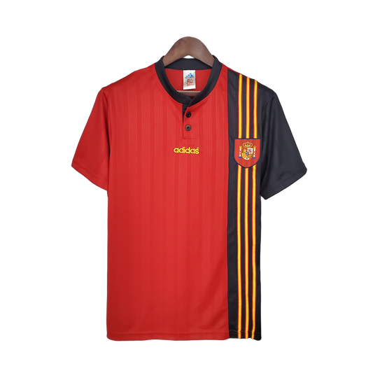 Spain 1996 Home Jersey – Retro Version