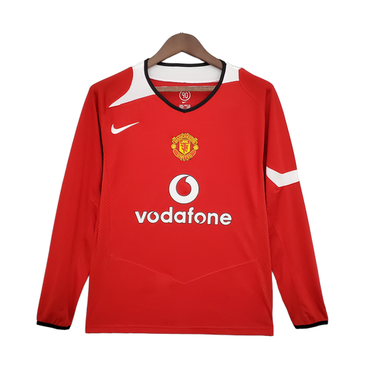 Manchester United 2004/06 Home Jersey – Long Sleeve – Retro Version