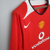 Manchester United 2004/06 Home Jersey – Long Sleeve – Retro Version