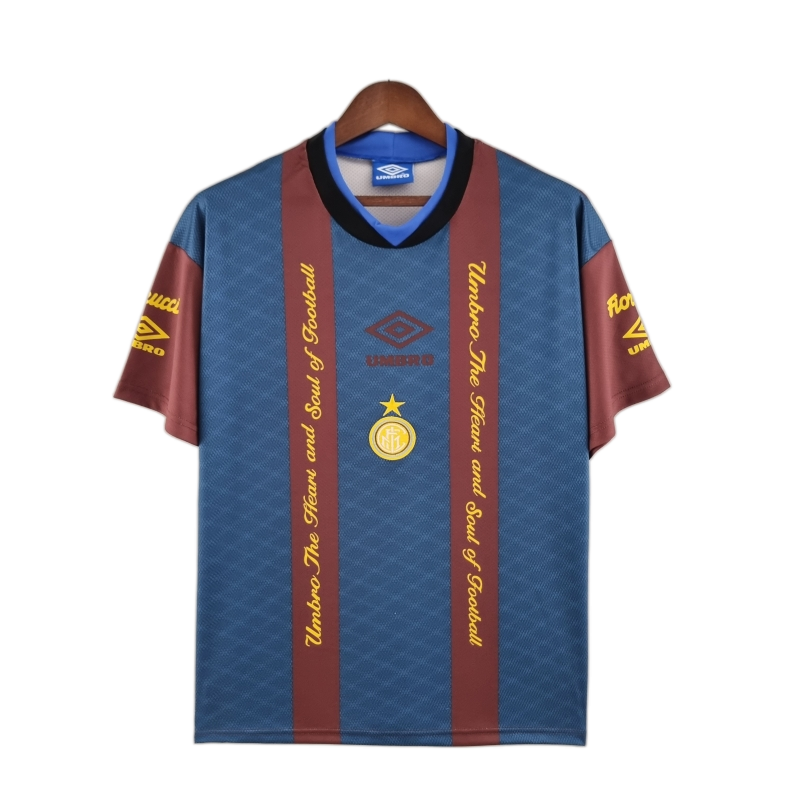 Inter Milan 1994/95 Training Training Top – Retro Version – Red/Blue
