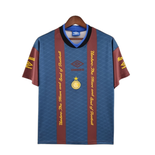 Inter Milan 1994/95 Training Training Top – Retro Version – Red/Blue