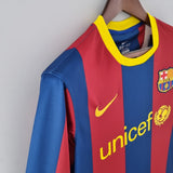FC Barcelona 2010/11 Home Jersey – Long Sleeve – Retro Version