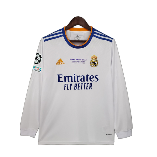 Real Madrid 2021/22 Home Jersey – Long Sleeve