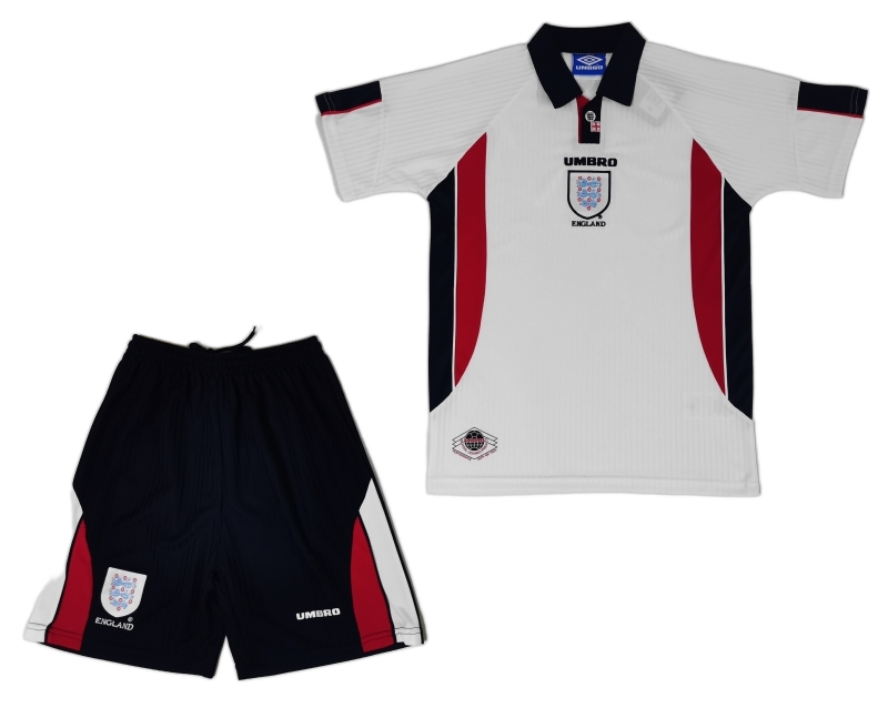 England 1998 Home Kids Kit – Retro Version