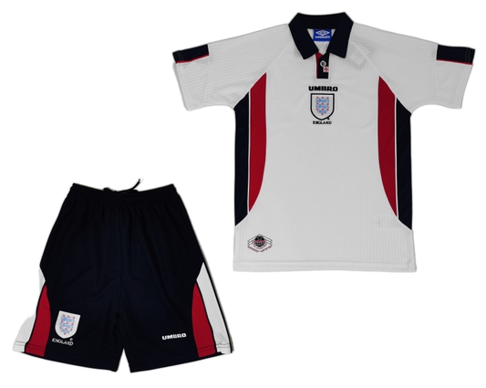 England 1998 Home Kids Kit – Retro Version