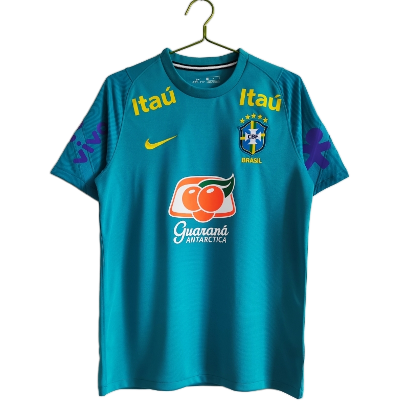 Brazil 2021 Training Training Top – Retro Version – Blue