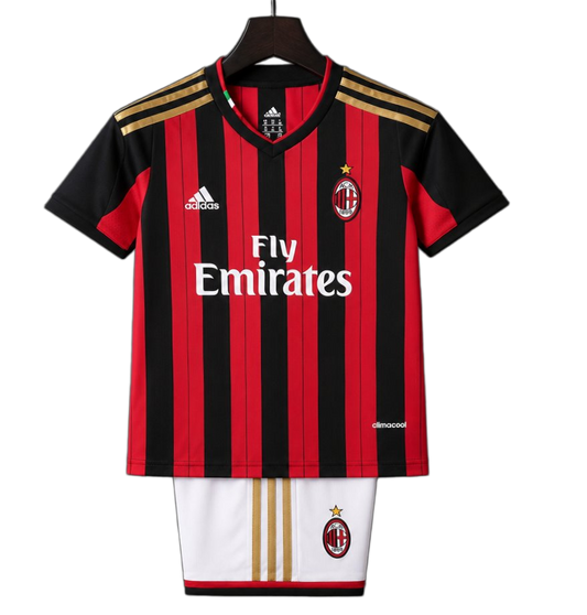 AC Milan 2013/14 Home Kids Kit – Retro Version