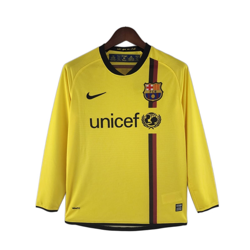 FC Barcelona 2008/09 Away Jersey – Long Sleeve – Retro Version