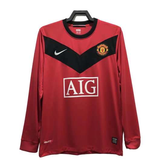 Manchester United 2009/10 Home Jersey – Long Sleeve – Retro Version