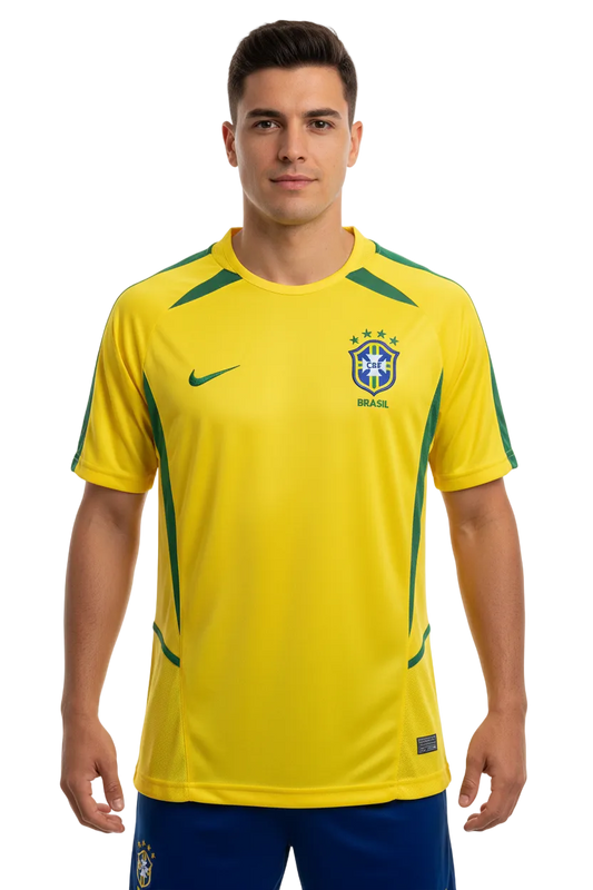 Brazil 2002 Home Jersey – Retro Version