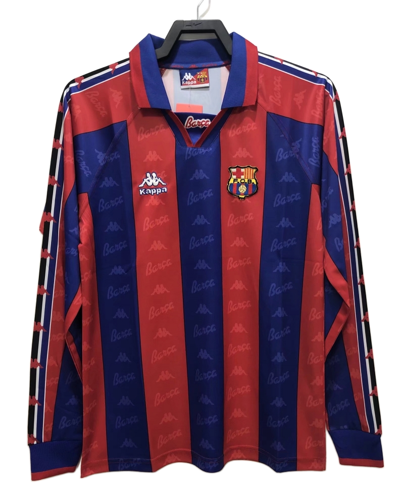 FC Barcelona 1996/97 Home Jersey – Long Sleeve – Retro Version