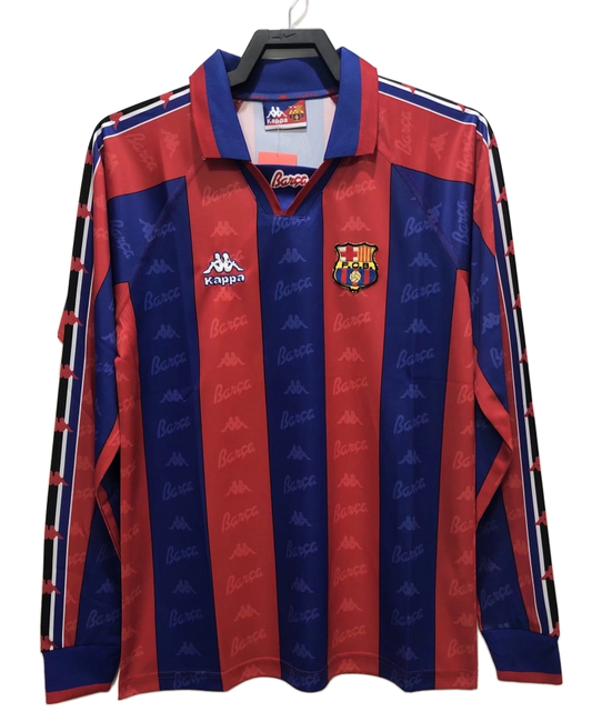 FC Barcelona 1996/97 Home Jersey – Long Sleeve – Retro Version