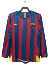 FC Barcelona 2005/06 Home Jersey – Long Sleeve – Retro Version
