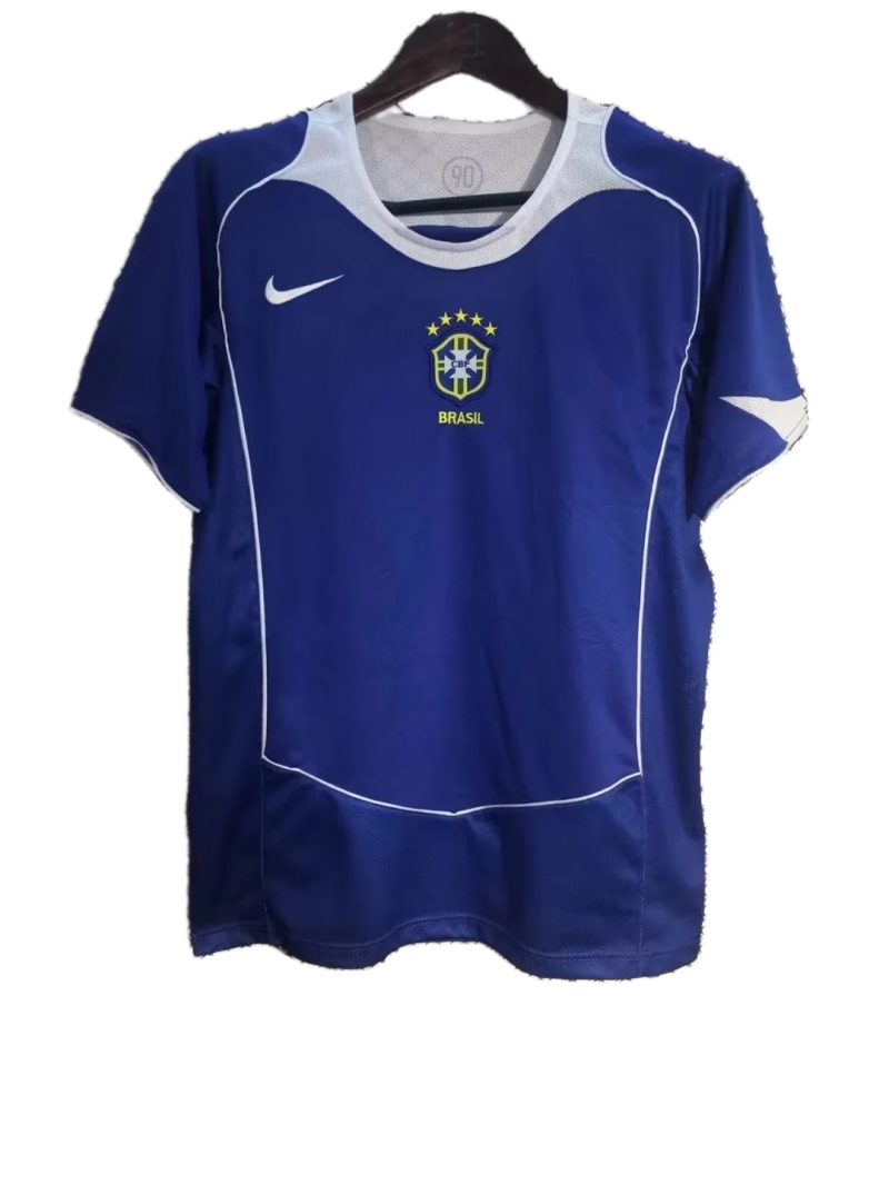 Brazil 2004 Away Jersey – Retro Version – Blue