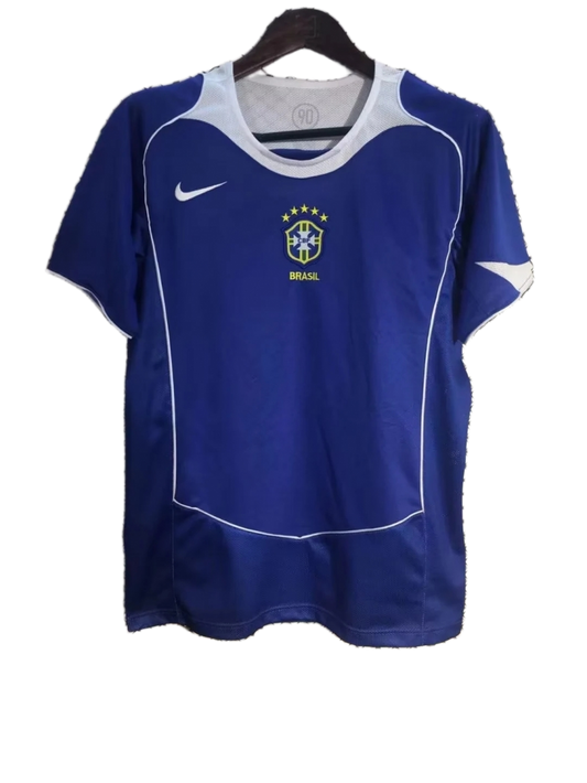 Brazil 2004 Away Jersey – Retro Version – Blue