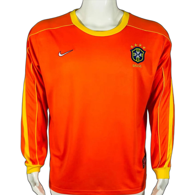 Brazil 1998 Goalkeeper Jersey – Retro Version – Orange
