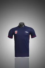 England 2002 Away Jersey – Retro Version – Red/Navy